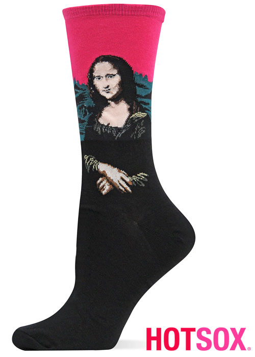 Hotsox Artist Series Womens Mona Lisa Socks SideZoom 2