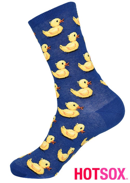 Hotsox Womens Rubber Ducks Socks SideZoom 3