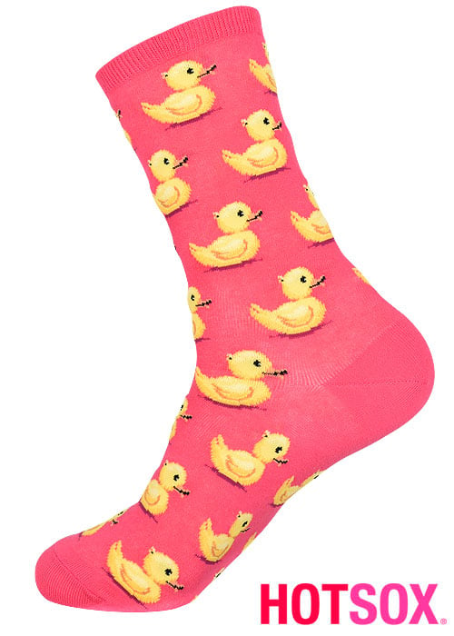 Hotsox Womens Rubber Ducks Socks SideZoom 2