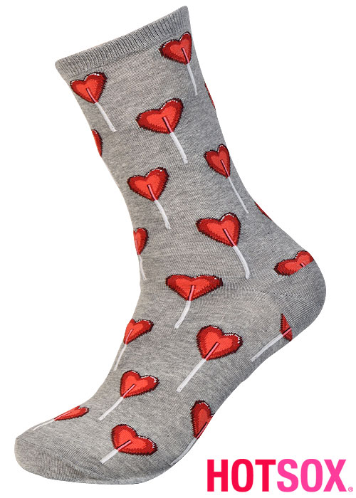 Hotsox Womens Valentine Heart Socks SideZoom 2
