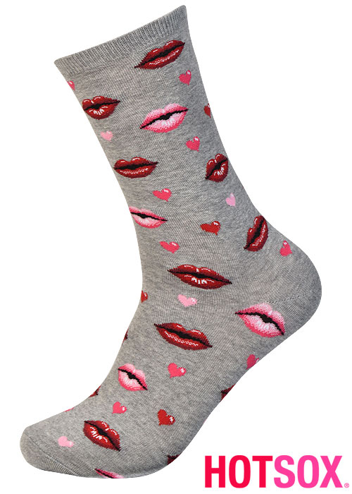 Hotsox Womens Valentine Kisses Socks