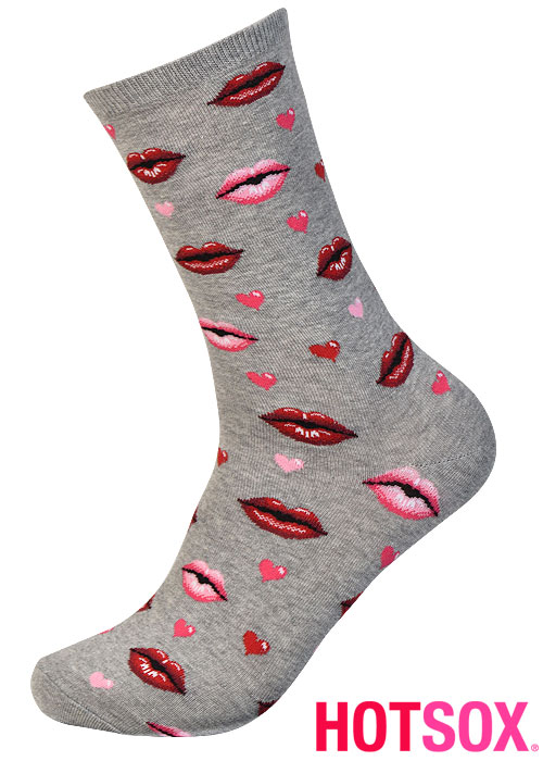Hotsox Womens Valentine Kisses Socks image