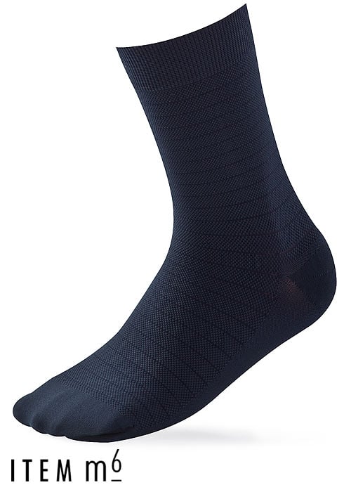 ITEM m6 Men Pique Striped Socks image