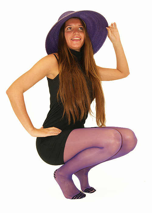 Jonathan Aston Cuban Heel Stripe Backseamed Tights image