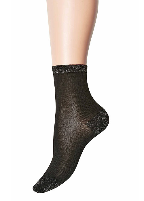 Jonathan Aston Lurex Heel And Toe Socks In Stock At UK Tights