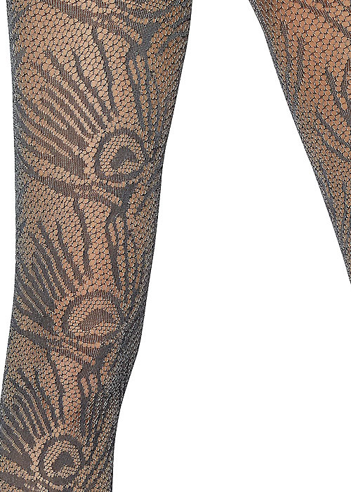 Jonathan Aston Peacock Net Tights by Zandra Rhodes SideZoom 2