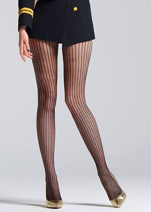 Jonathan Aston Zip Net Tights Zoom Image