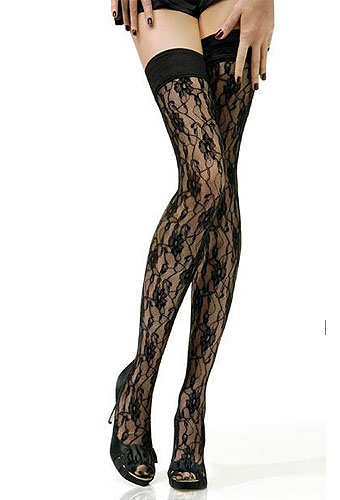 Jonathan Aston Sweet Roses Lace Hold Ups SideZoom 2