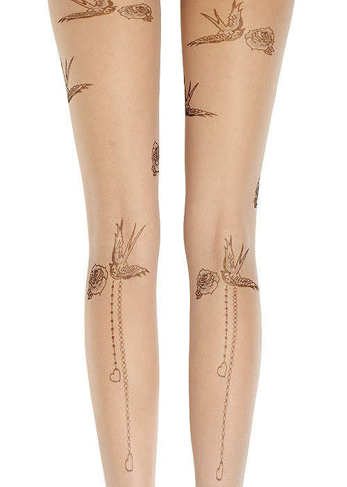 Jonathan Aston Tattoo Print Tights