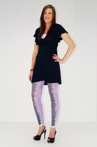 Jonathan Aston Zebra Stripe Footless Tights image