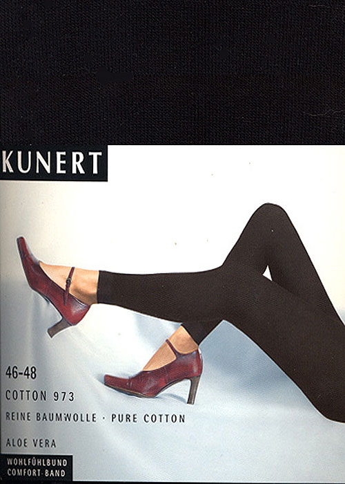 Kunert 120 Denier Cotton Footless Tights image