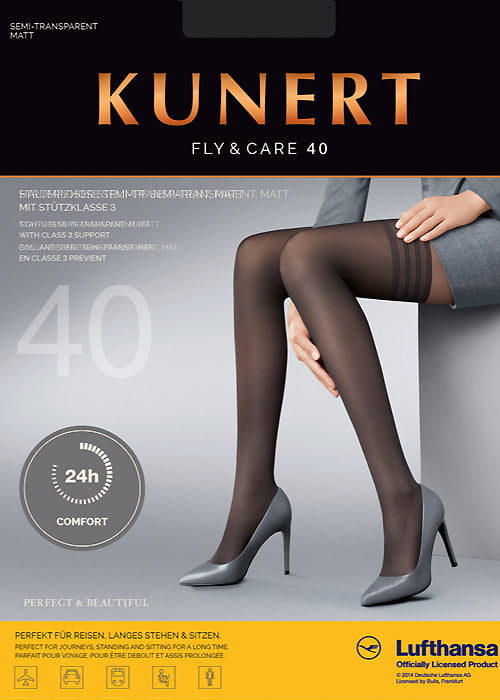 Kunert Fly And Care 40 Denier New Lace Hold Ups image