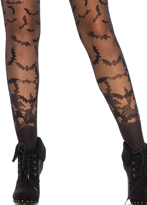 Leg Avenue Bat Wing Sheer Tights SideZoom 2