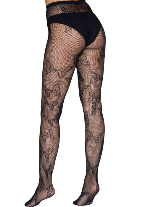 Leg Avenue Butterfly Net Tights SideZoom 4