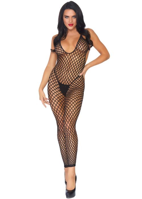 Leg Avenue Crochet Net Footless Bodystocking image