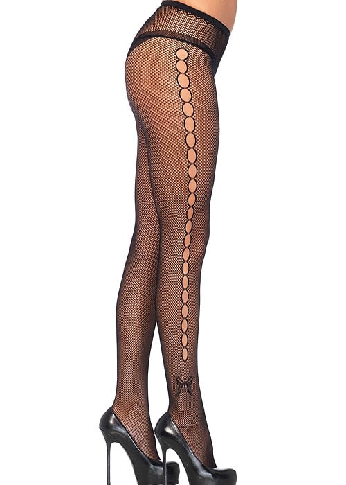 Leg Avenue Fishnet Tights With Butterfly Detail image