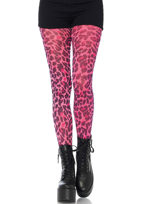 Leg Avenue Neon Leopard Tights