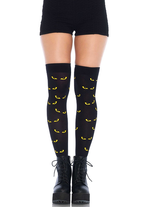 Leg Avenue Spooky Eyes Thigh High Socks