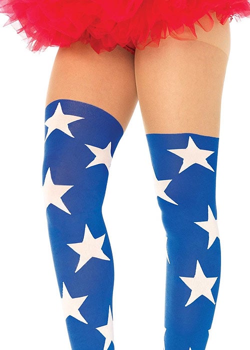 Leg Avenue Super Star Opaque Suspender Tights image
