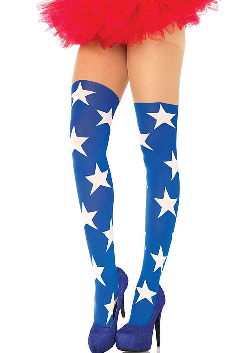 Leg Avenue Super Star Opaque Suspender Tights image