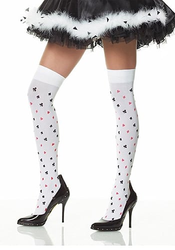 Leg Avenue Poker Suit Print Over The Knee 6274 image