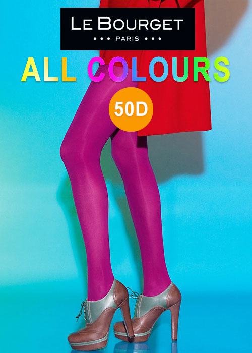 Le Bourget All Colours Slide Touch 50D Opaque Tights SideZoom 1