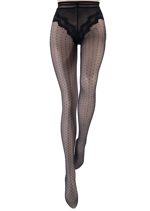 Le Bourget Charme Polka Dot Tights SideZoom 3