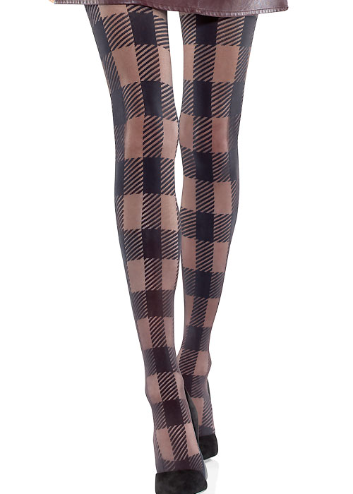 Le Bourget Couture Tartan Tights SideZoom 2