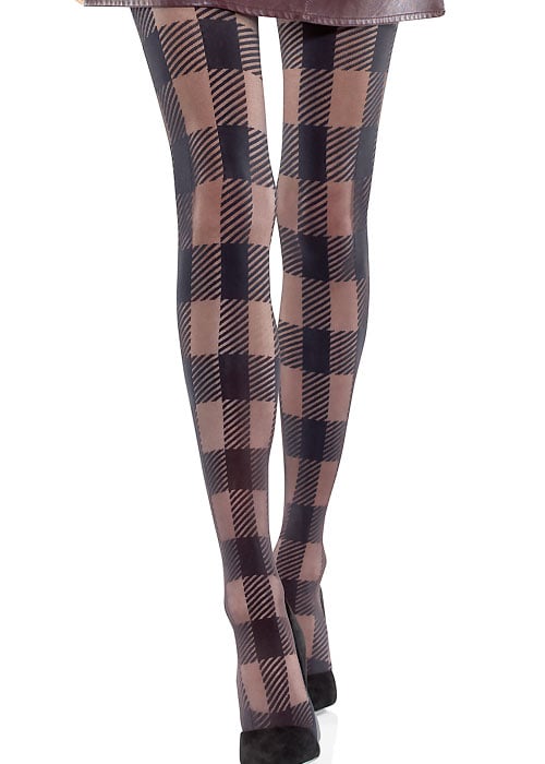 Le Bourget Couture Tartan Tights In Stock At UK Tights