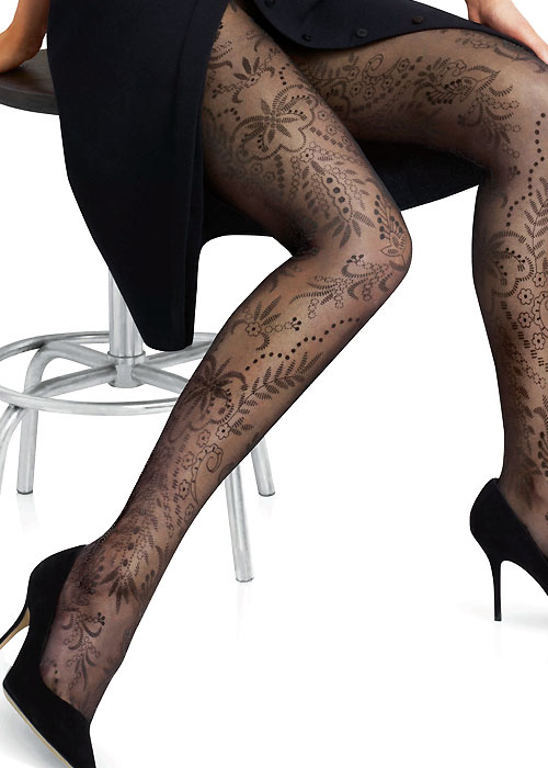 Le Bourget Mirage Floral Tights SideZoom 2
