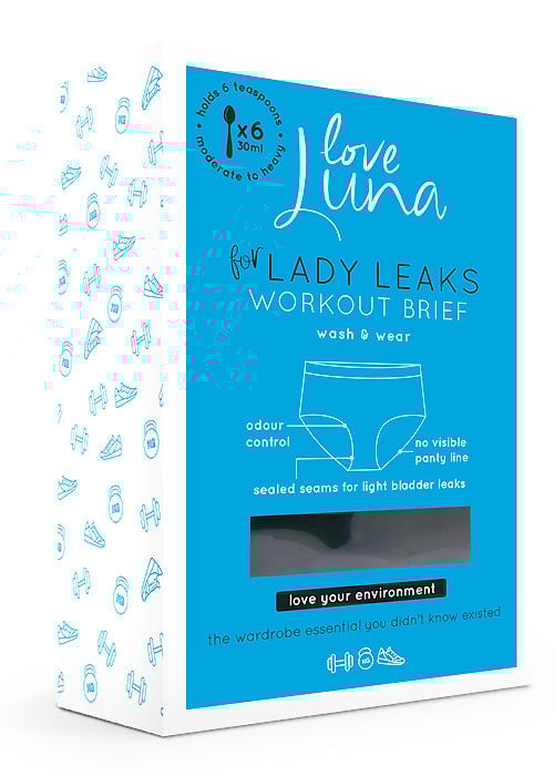 Love Luna for Lady Leaks Workout Midi Brief image