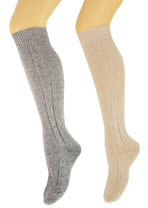 Levante Dorothea Cashmere and Wool Knee Socks