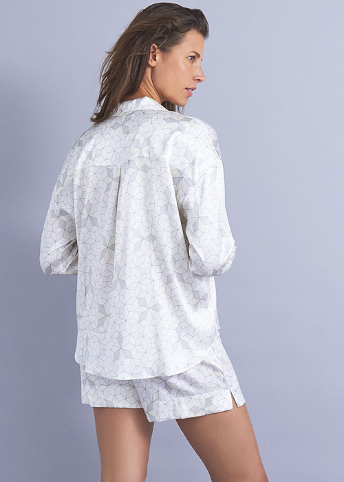 Mimi Holliday Panarea Silk Shortie Pyjama Set SideZoom 2