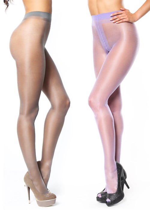Miss O Sheer Gloss Open Crotch Tights image