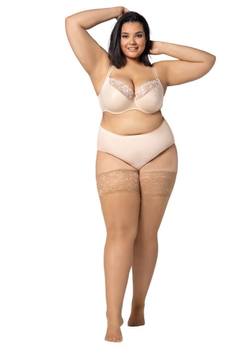 Mona Divine 30 Denier Lace Top Hold Ups Product image