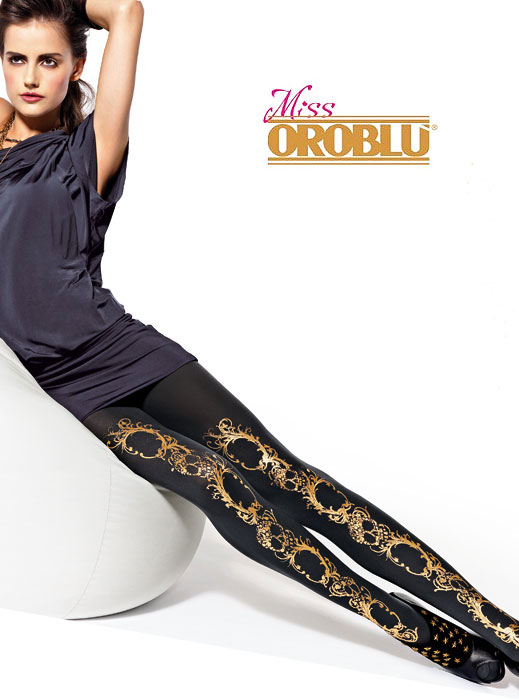 Miss Oroblu Golden Printed Tights