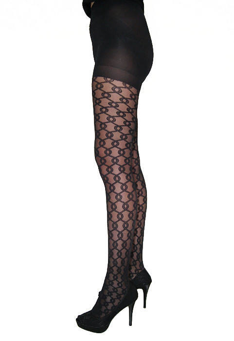 Mary Portas And Charnos Scroll Shaper Tights SideZoom 2