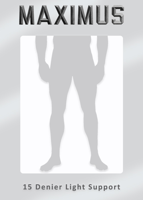 Maximus Mens 15 Denier Light Support Tights