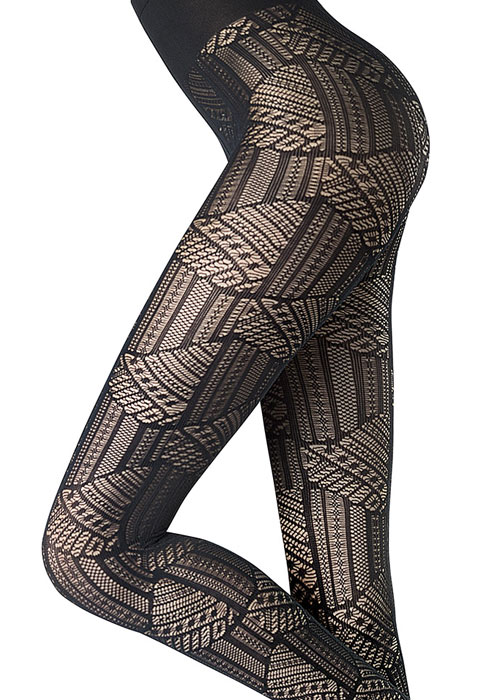 Oroblu Abstract Mistery Tights SideZoom 2