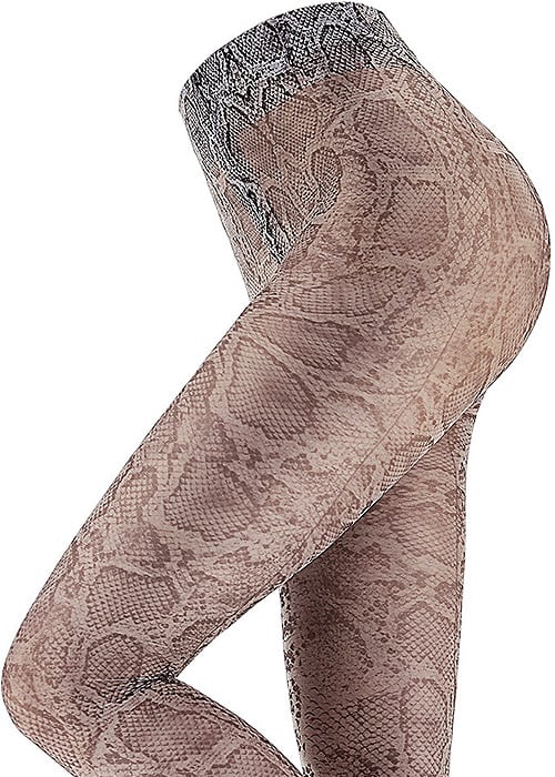 Oroblu Abstract Snake Print Tights SideZoom 2