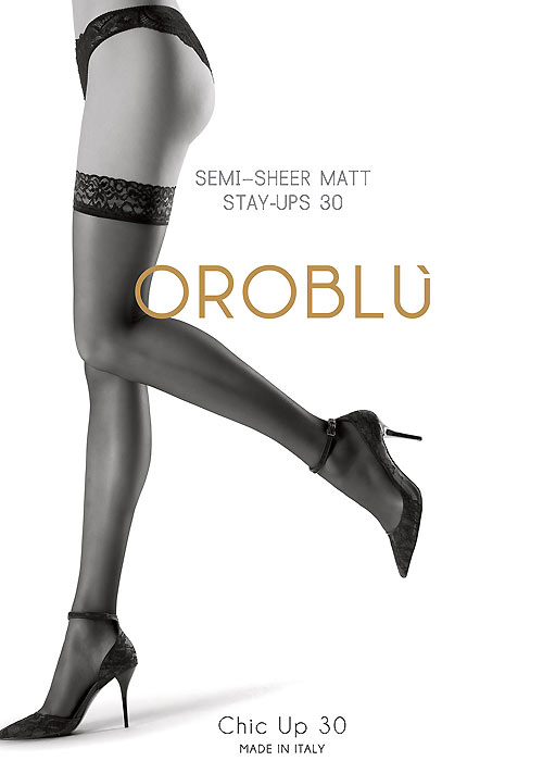 Pierre Mantoux Veloutine 30 Semi Opaque Hold Ups In Stock At UK Tights