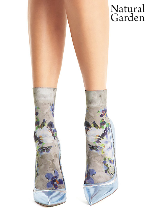 Oroblu Cristelle Floral Socks SideZoom 3