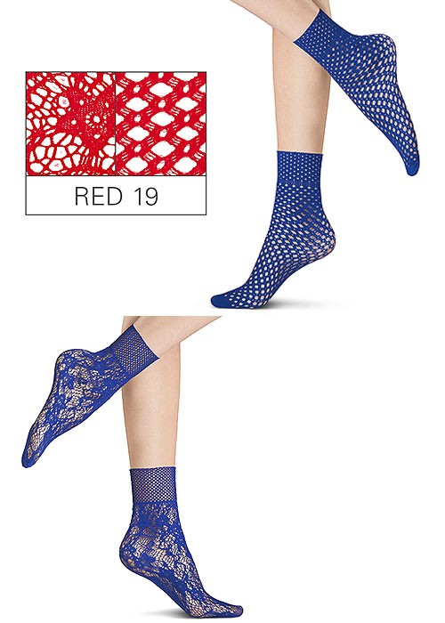 Oroblu Fishnet Mix Socks 2PP SideZoom 2