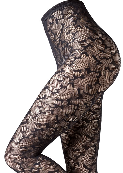 Oroblu Fishnet Wild Net Camouflage Tights SideZoom 2