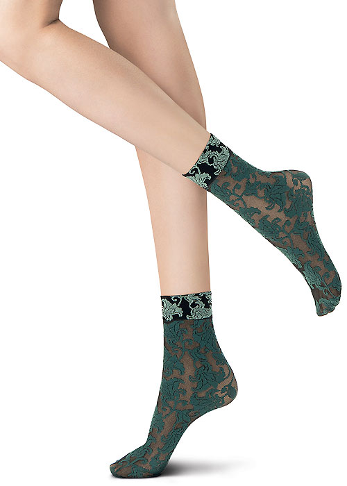 Oroblu Flower Bicolor Lace Socks image