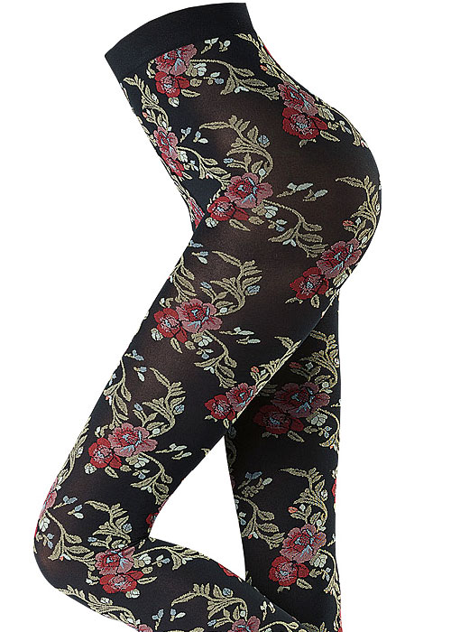 Oroblu Flower Blooms Tights SideZoom 2