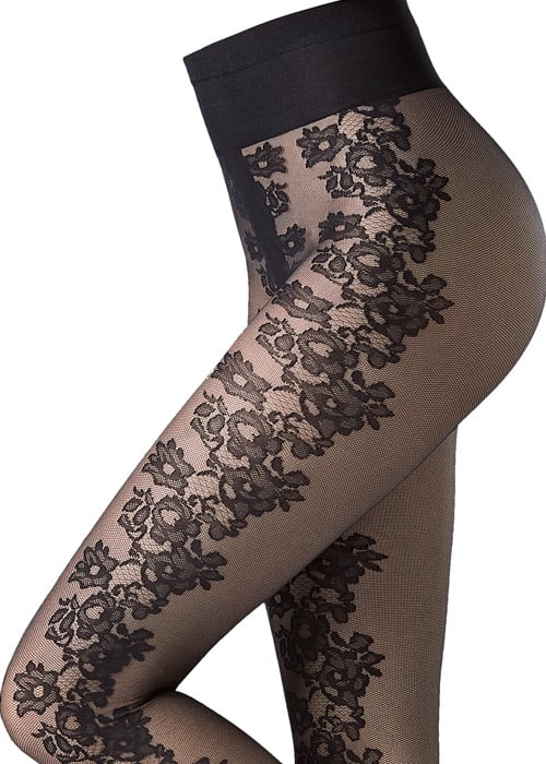 Oroblu Flower Daisy Chain Tights SideZoom 2