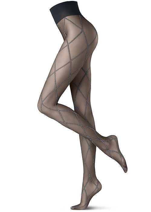 Oroblu Graphic Cross Tights SideZoom 2