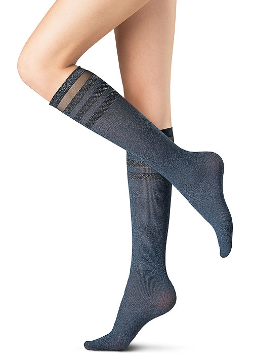 Oroblu Graphic Sporty Chic Knee Highs In Stock At UK Tights