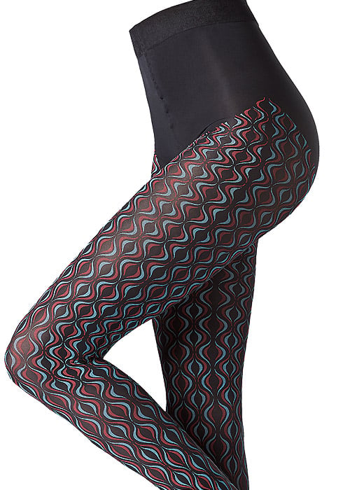 Oroblu History 1969 Optical Print Tights SideZoom 3